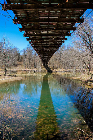 Swinging Bridge Reflection